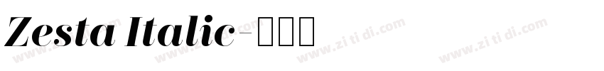 Zesta Italic字体转换